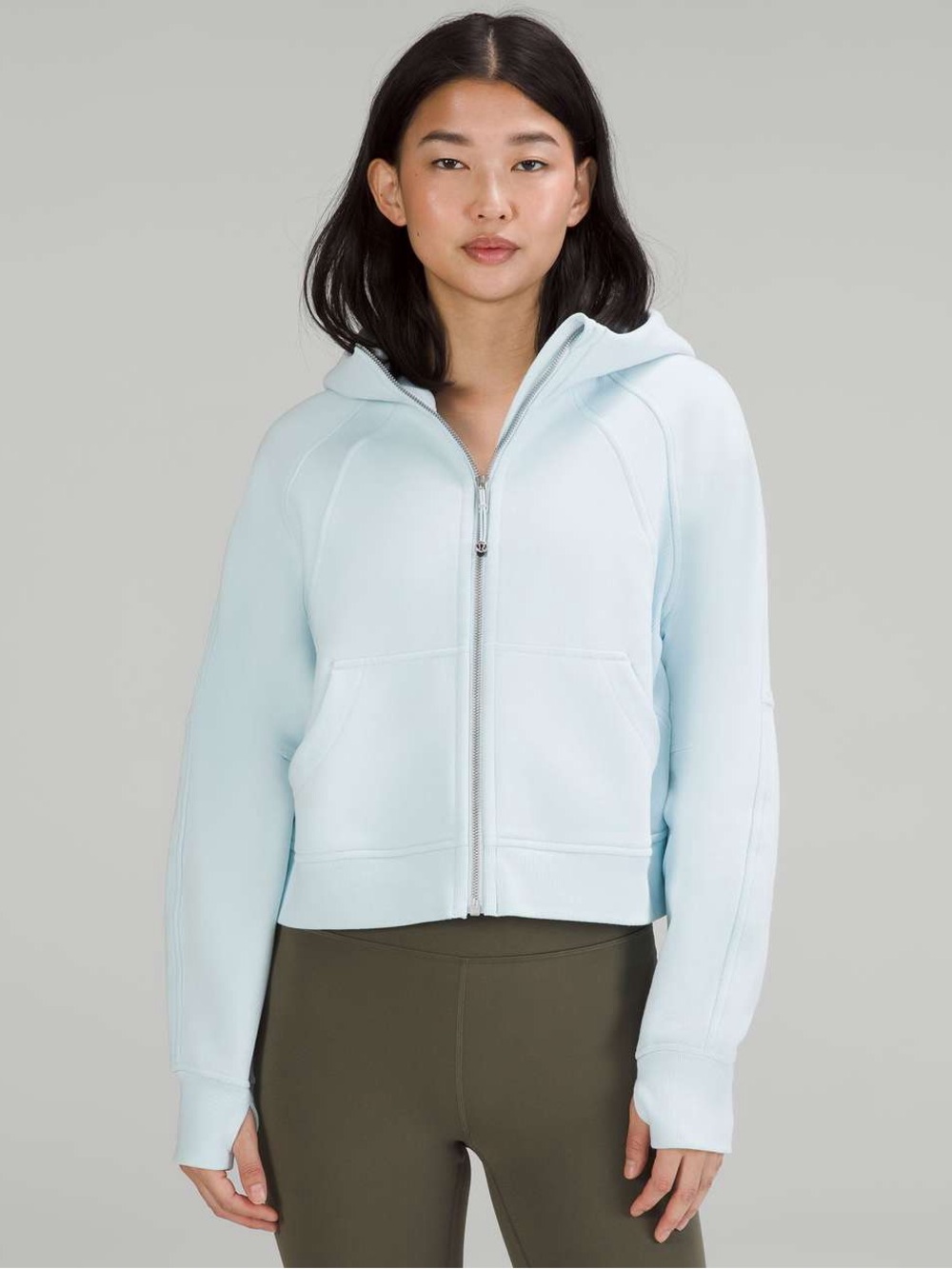 NWOT Lululemon Scuba Oversized Full Zip Hoodie Powder Blue